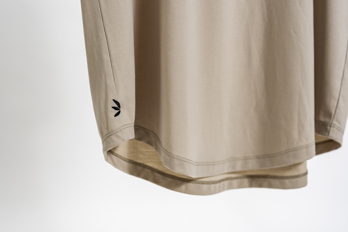 The Tempo Short product photo, grey shorts on model